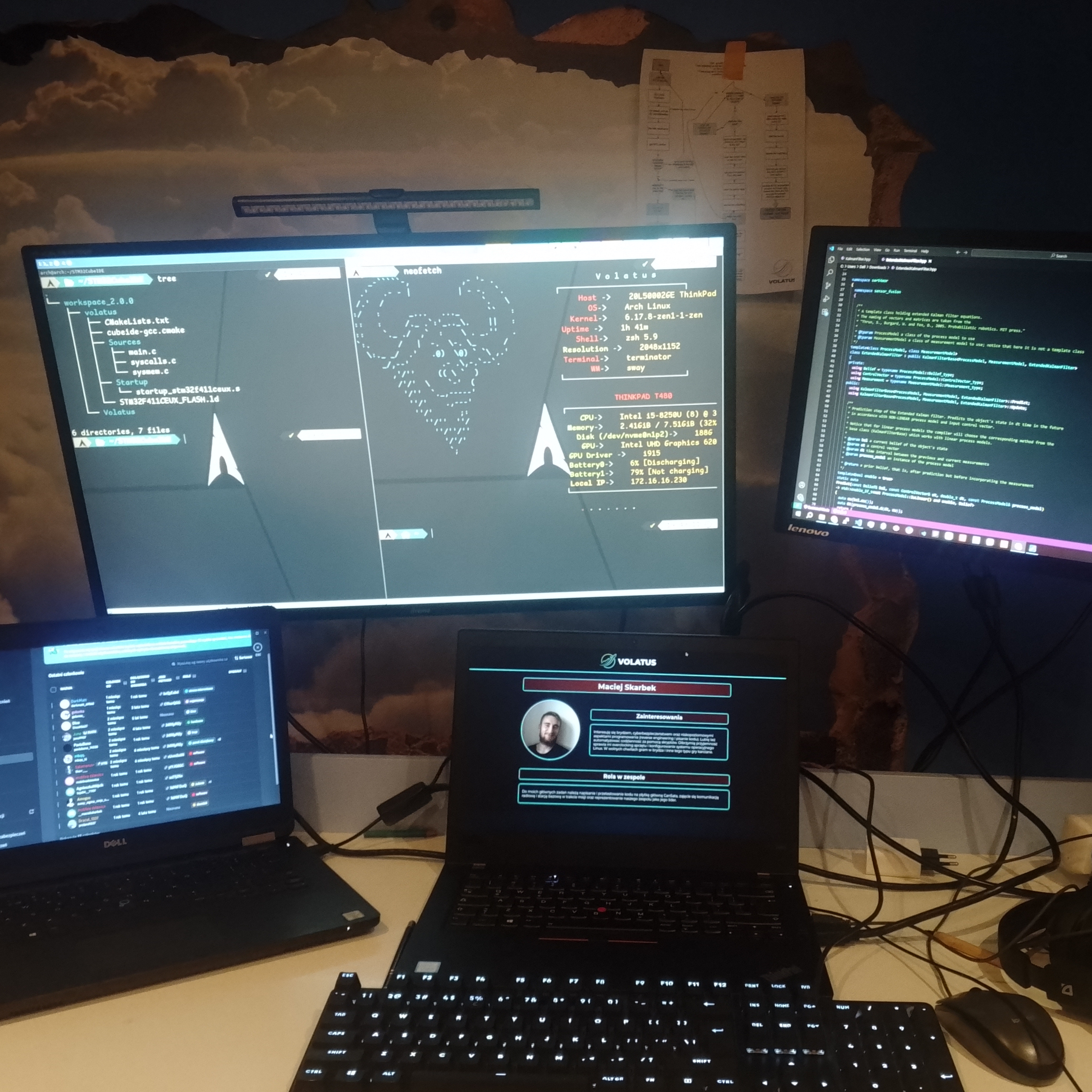 Zdjęcie stanowiska pracy Macieja